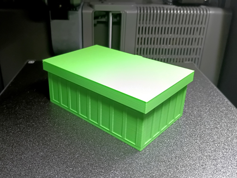 Parametric Boxes — printed sample, body and lid